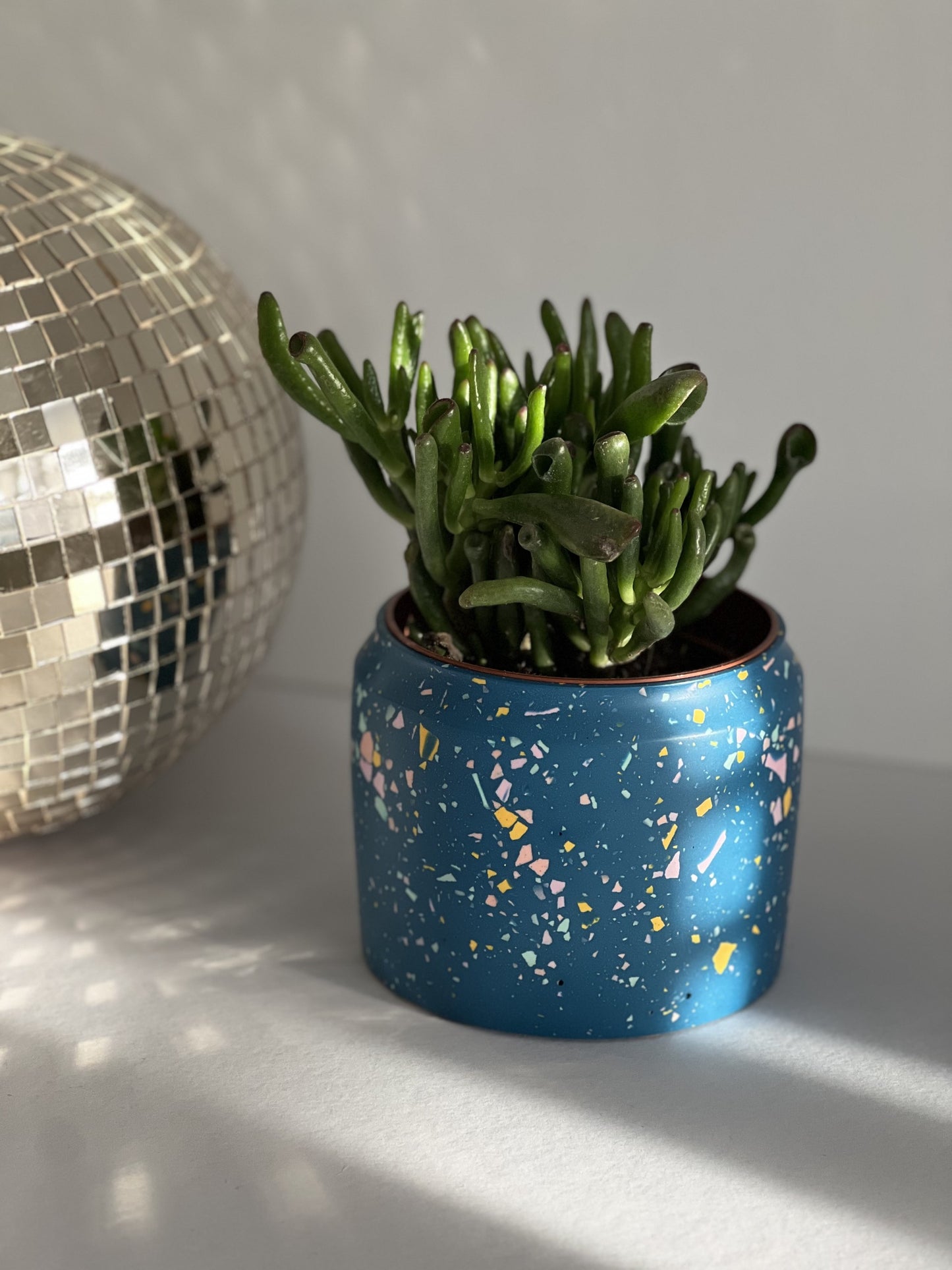 Yellow and Pink Terrazzo | Small Indoor Planter