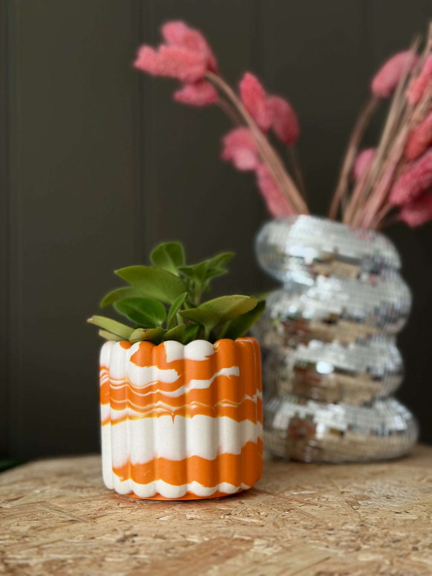 Scalloped Mini Planter