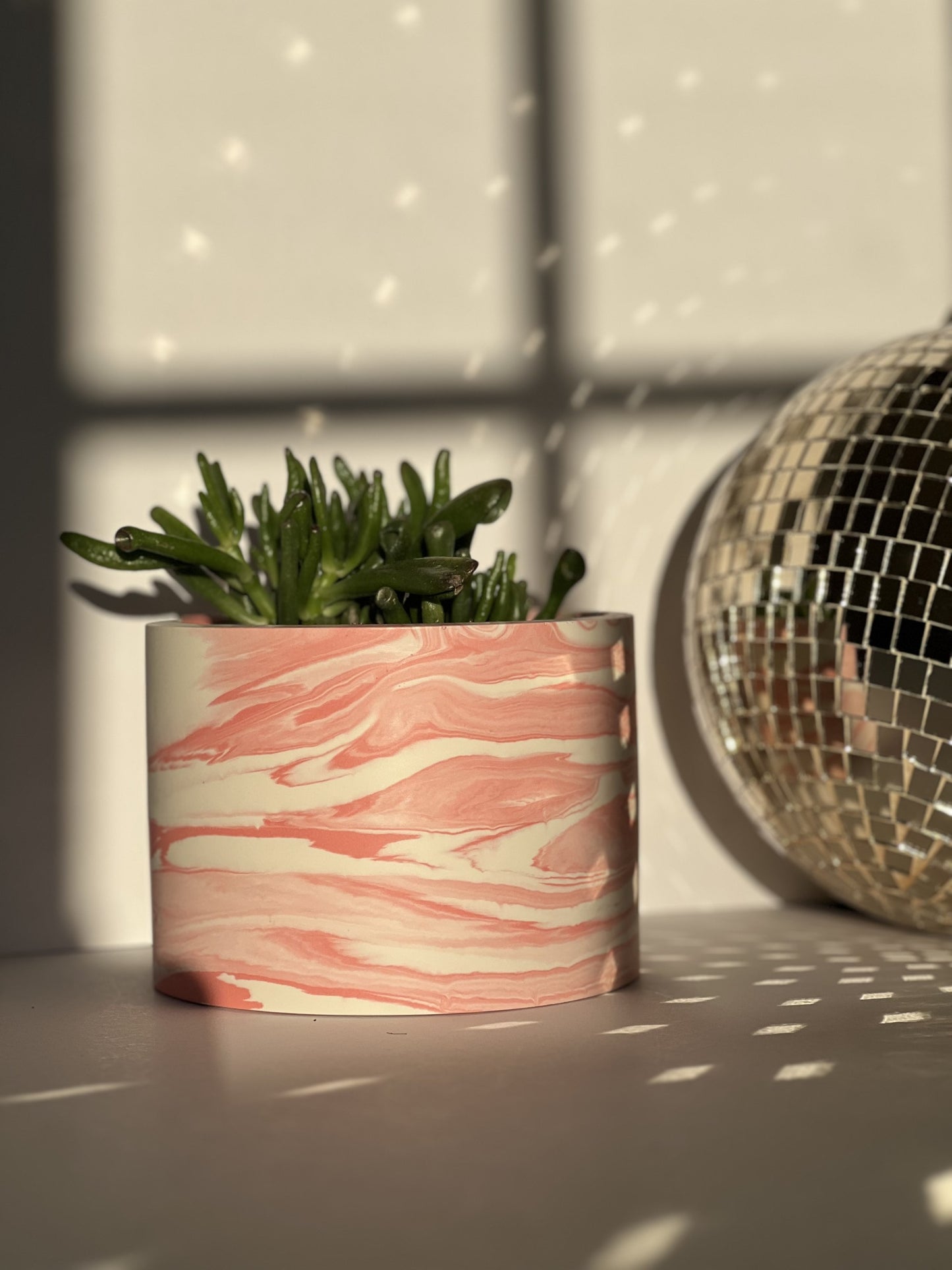 Tutti Fruity inspired Marbled Plant Pot